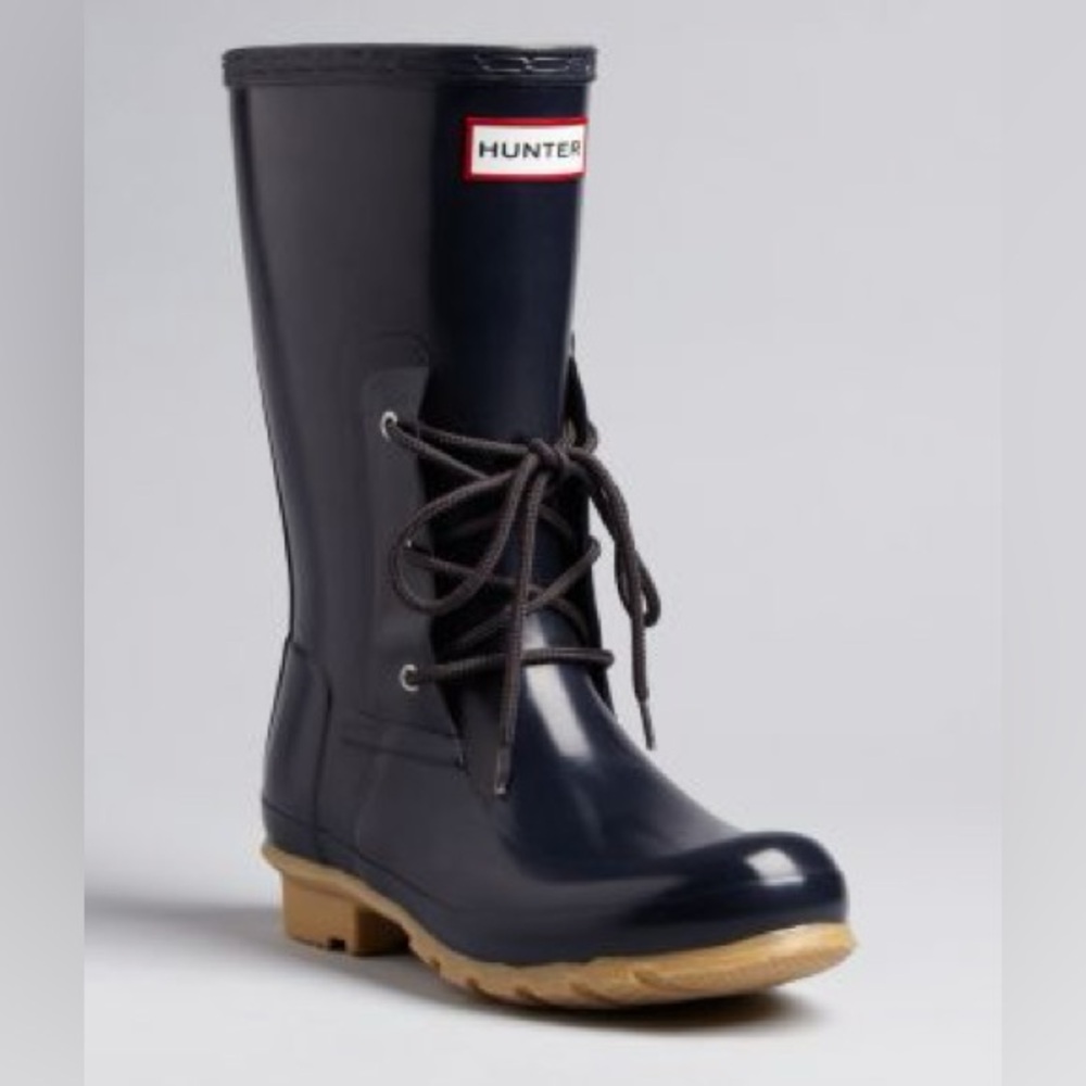 Hunter Rain Boots - Ackley Lace Front - Size 7